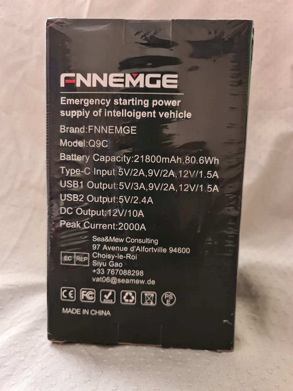 FNNEMGE  boosters de batterie